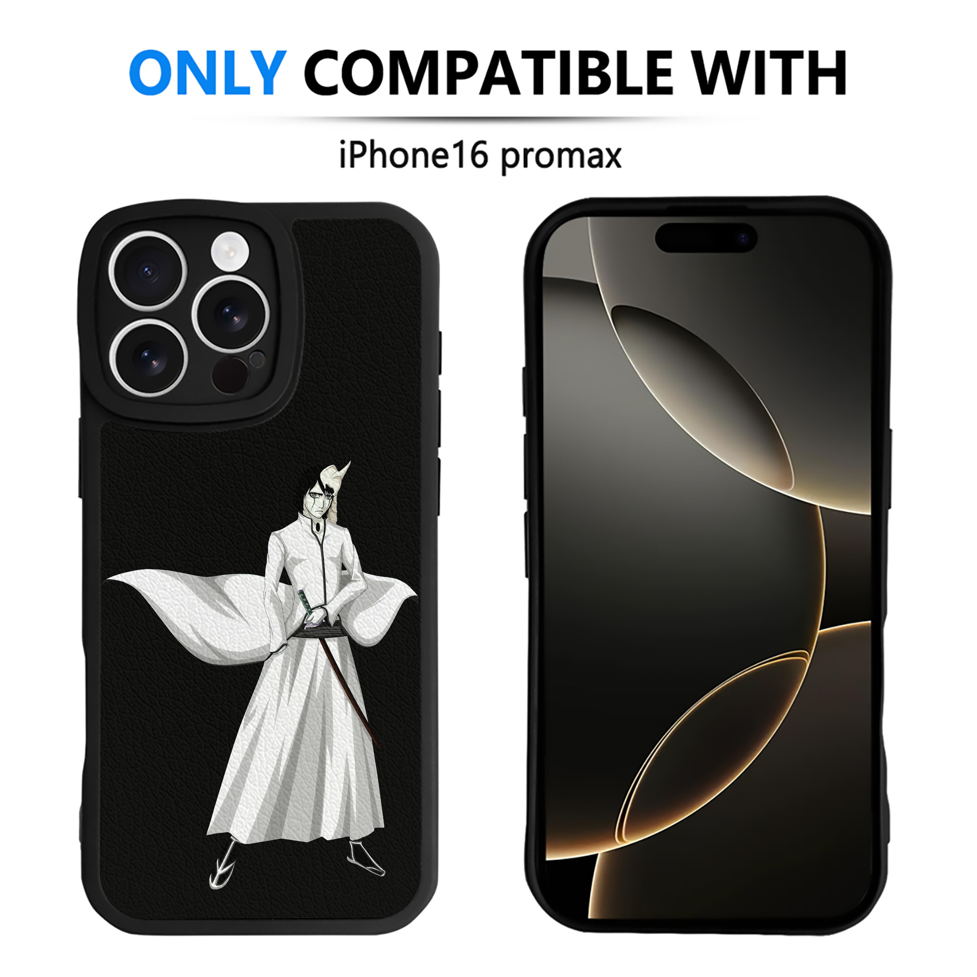 （画像用） ブリーチ ウルキオラ·シファー BLEACH Ulquiorra cifer 【iPhone 16シリーズ対応】シリコンスマホケース（レザー調） 材質：シリコン